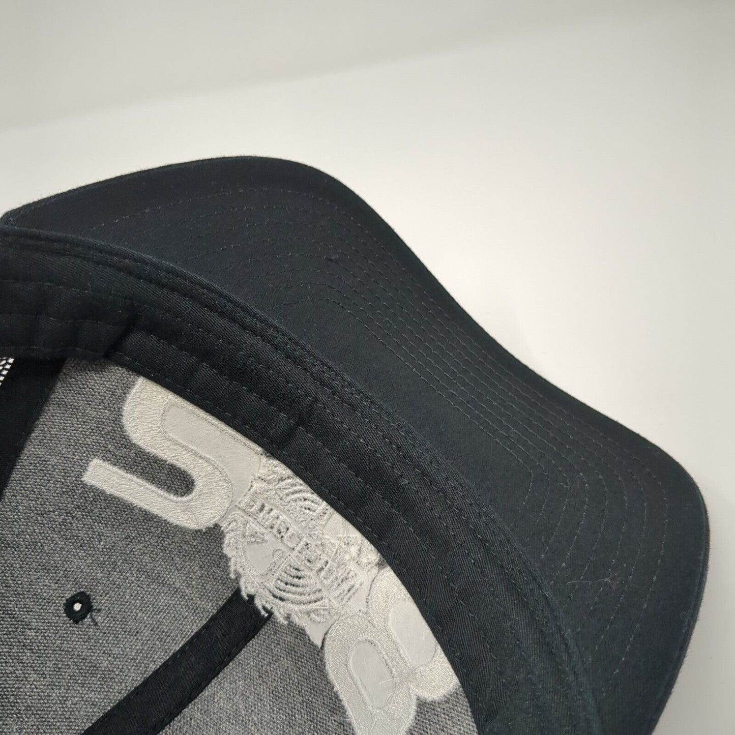 28 Precision Design & Trim Snapback Trucker Hat Black OS Mesh Back Richardson