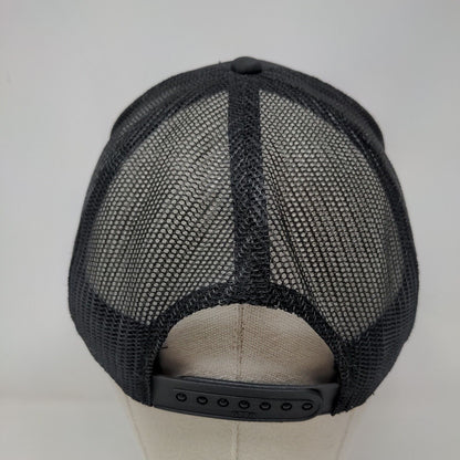 Kreep Snapback Mesh Back Rope Trucker Hat Black OSFM Adjustable Otto