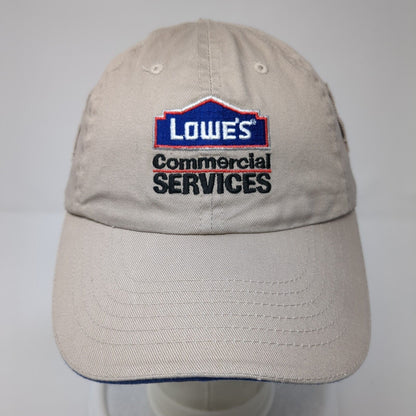 Lowes Commercial Services Strapback Hat Brown OS Adjustable Embroidered 6 Panel