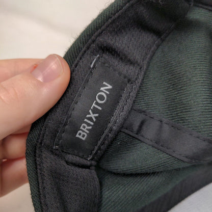 Brixton MFG Co Men's Snapback Hat Black Adjustable Embroidered Logo