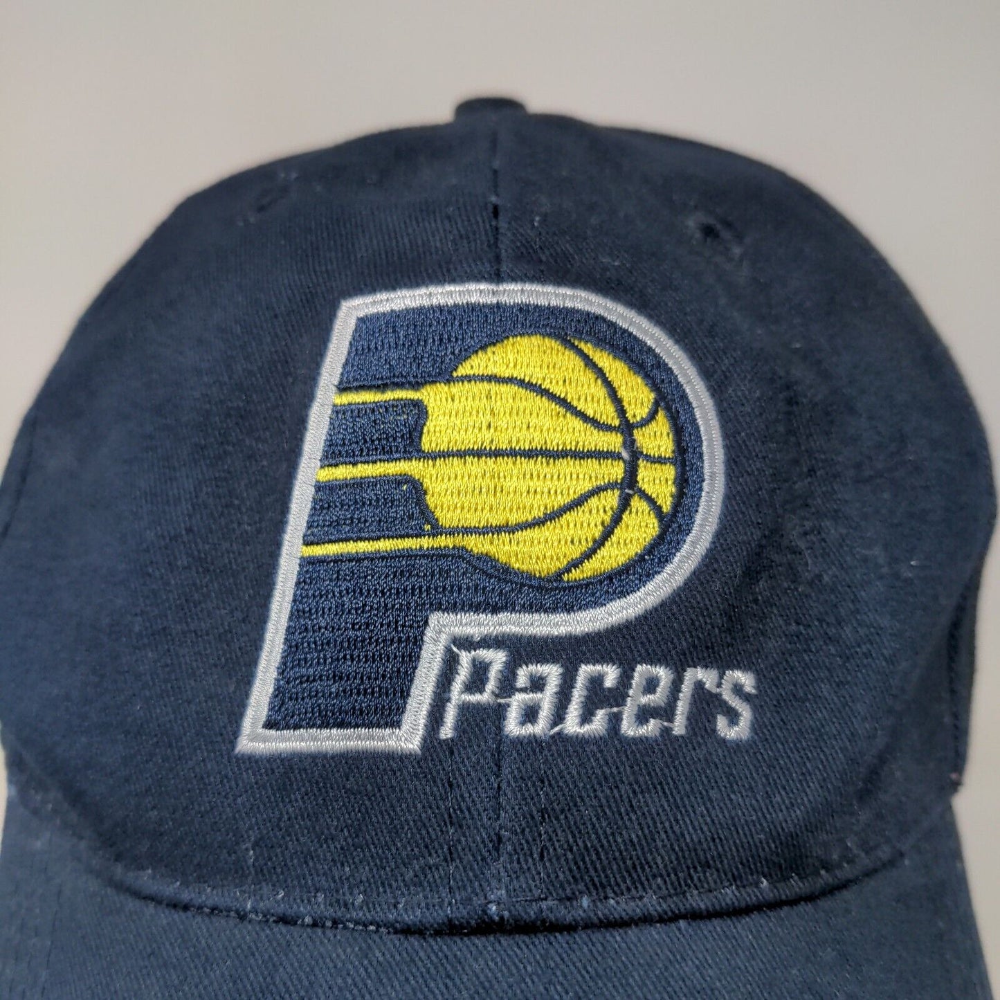 Indiana Pacers Men's Strapback Hat Blue Adjustable Embroidered Logo Cotton