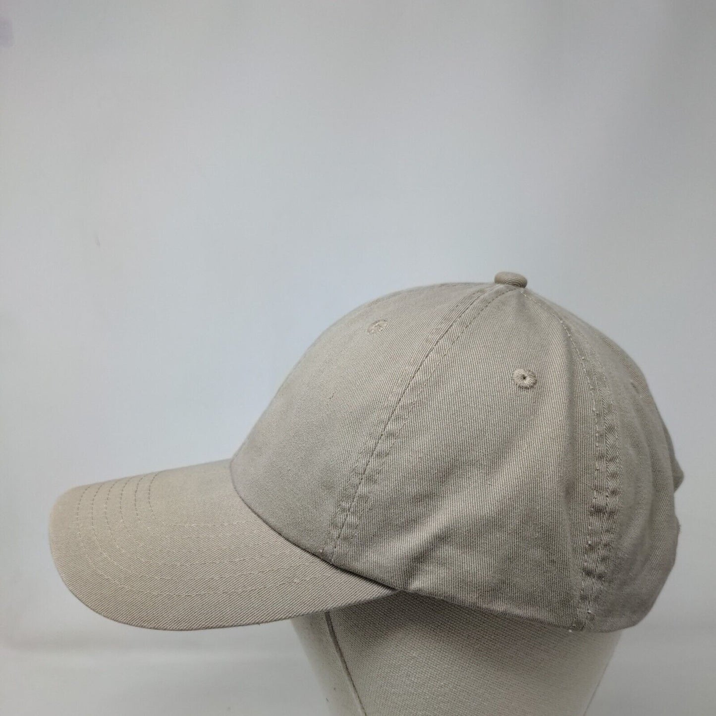 JT Jack Threads Slideback Hat Tan One Size Adjustable Solid Blank