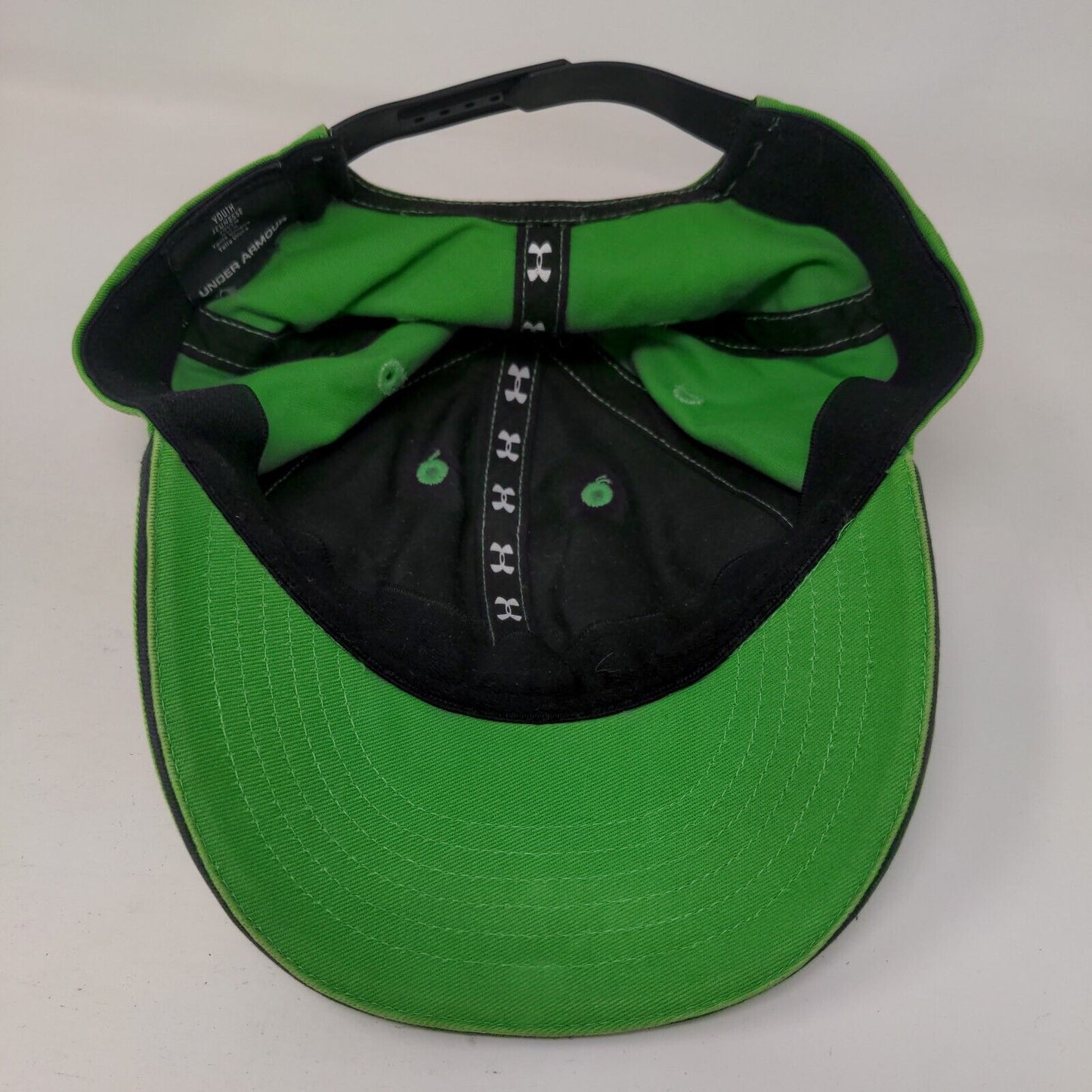 Under Armour Snapback Hat Green Youth Embroidered Adjustable 6 Panel
