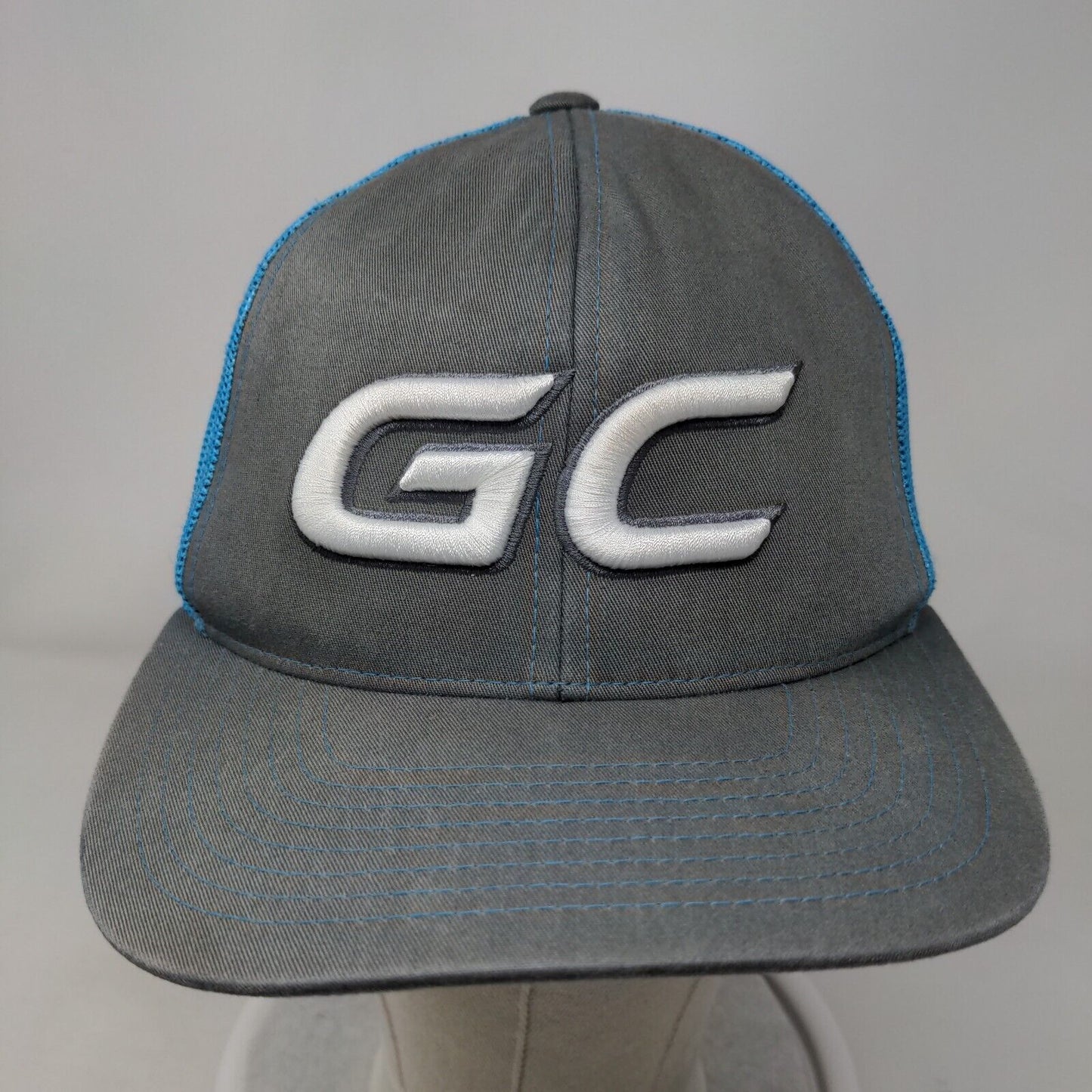 GC Snapback Mesh Back Trucker Hat Multi One Size Embroidered Colorblock