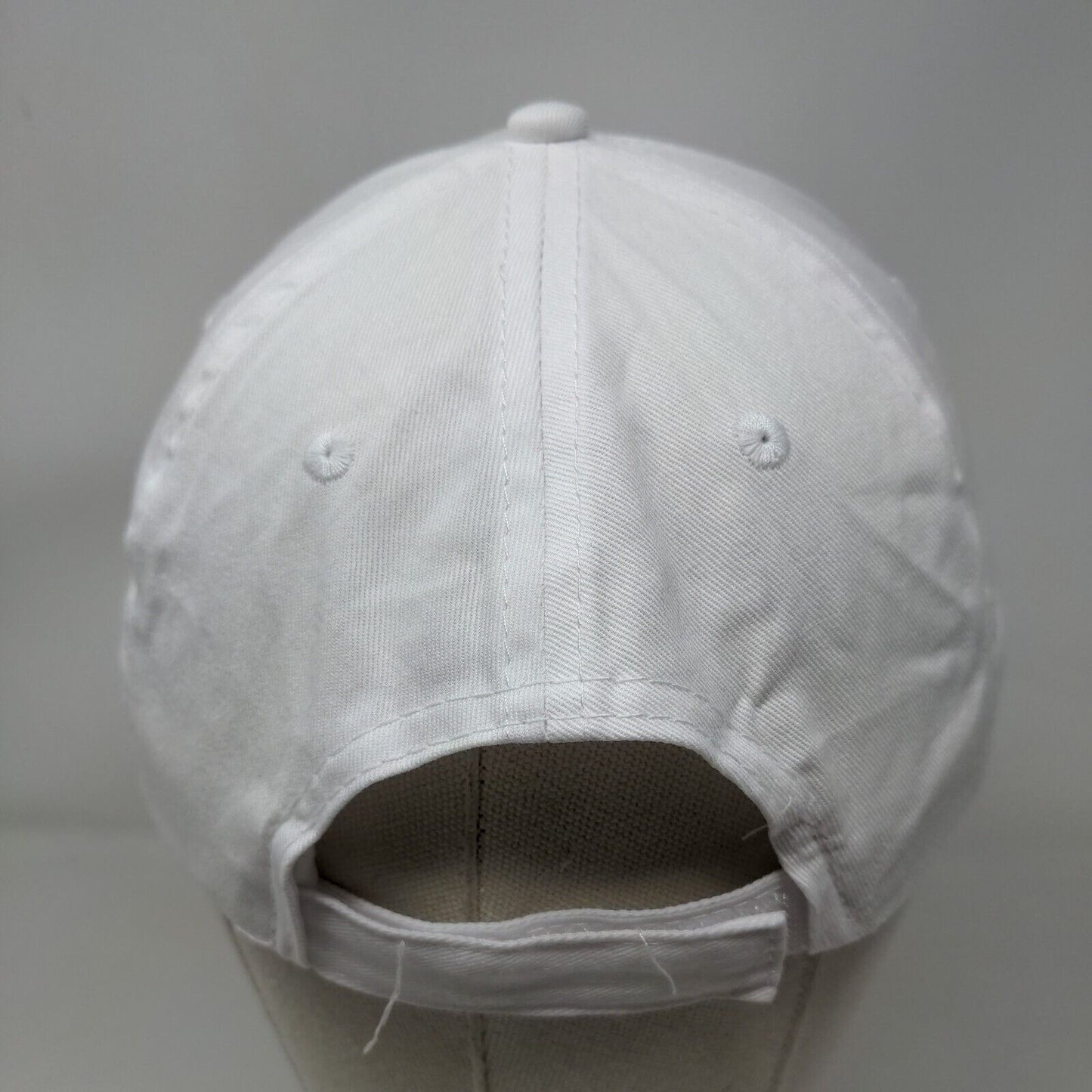 Nielsen Strapback Hat White One Size Embroidered Solid Port & Company