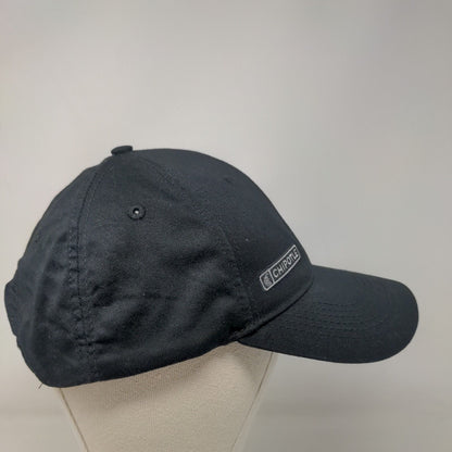 Chipotle Strapback Hat Black OSFM Adjustable Embroidered 6 Panel Loomstate