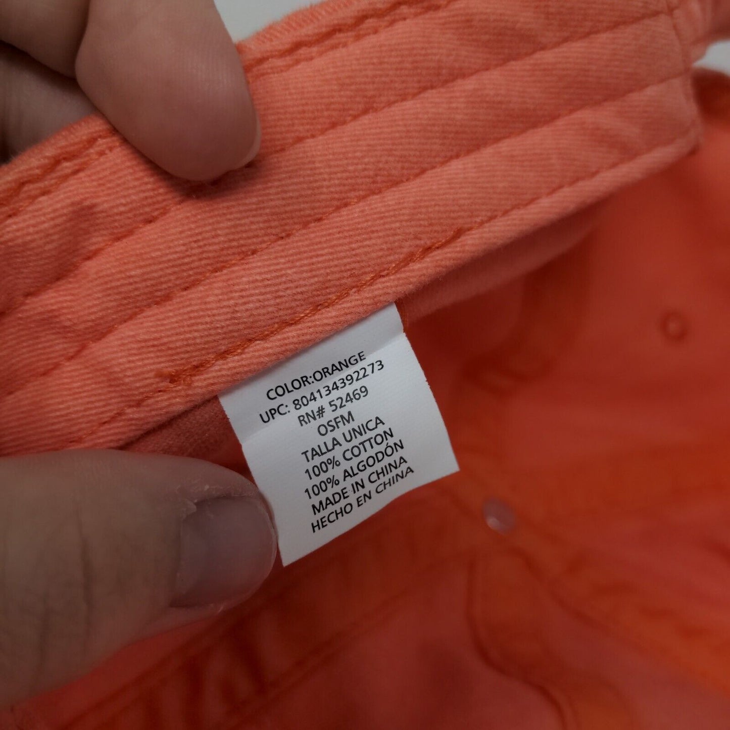 Good Vibes Club Slideback Hat Orange OSFM Embroidered Vent Holes