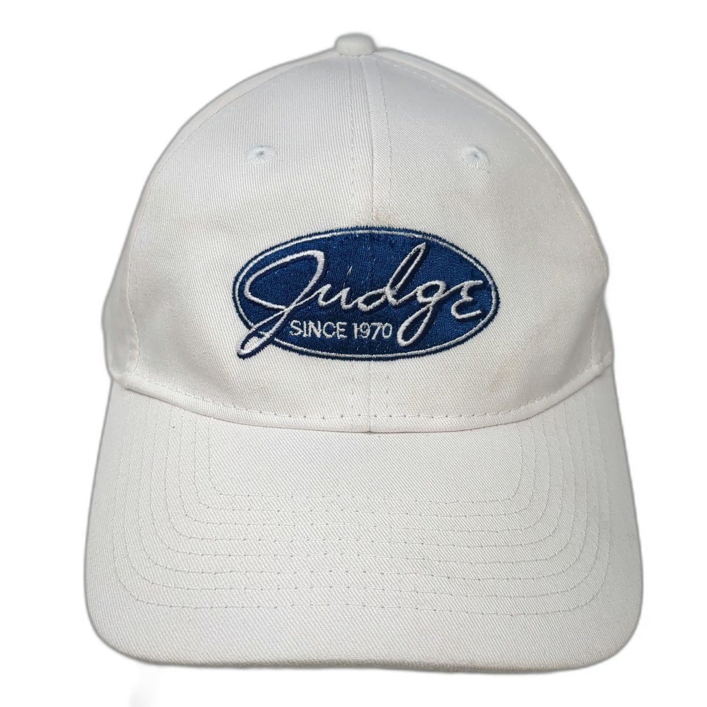 Port & Company Baseball Cap White One Size Judge Since 1970 Strapback Hat