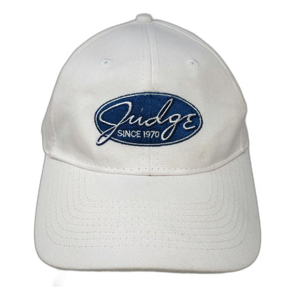 Port & Company Baseball Cap White One Size Judge Since 1970 Strapback Hat