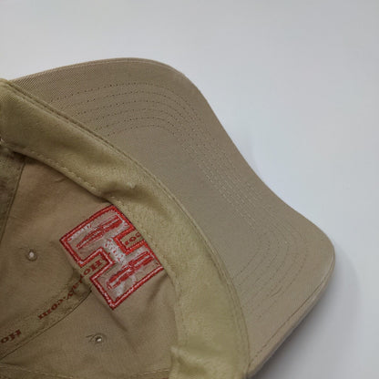 Hornady Strapback Hat Tan One Size Adjustable Embroidered 6 Panel