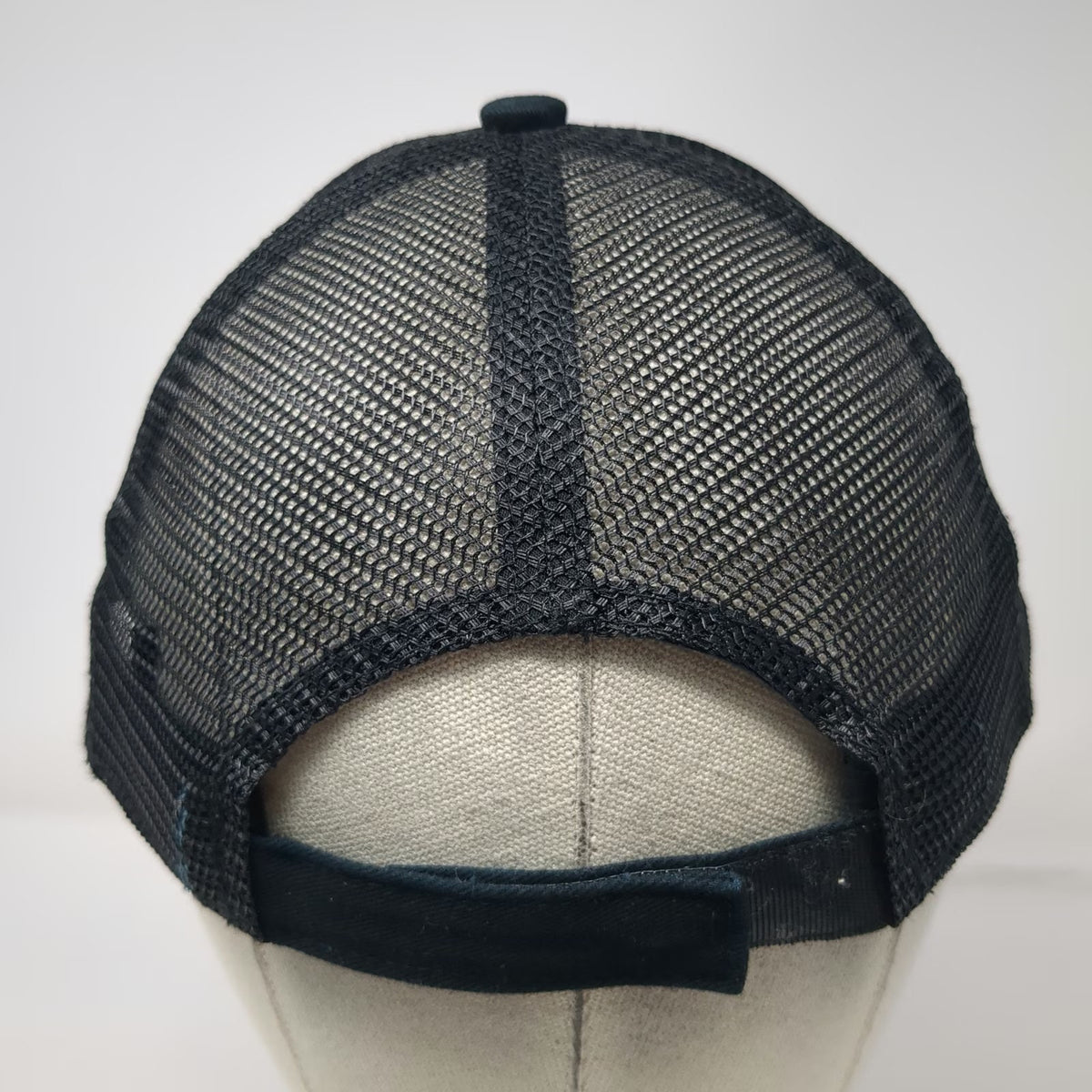 Port Authority Baseball Cap Black One Size LogoBranders Mesh Strapback Patch Hat