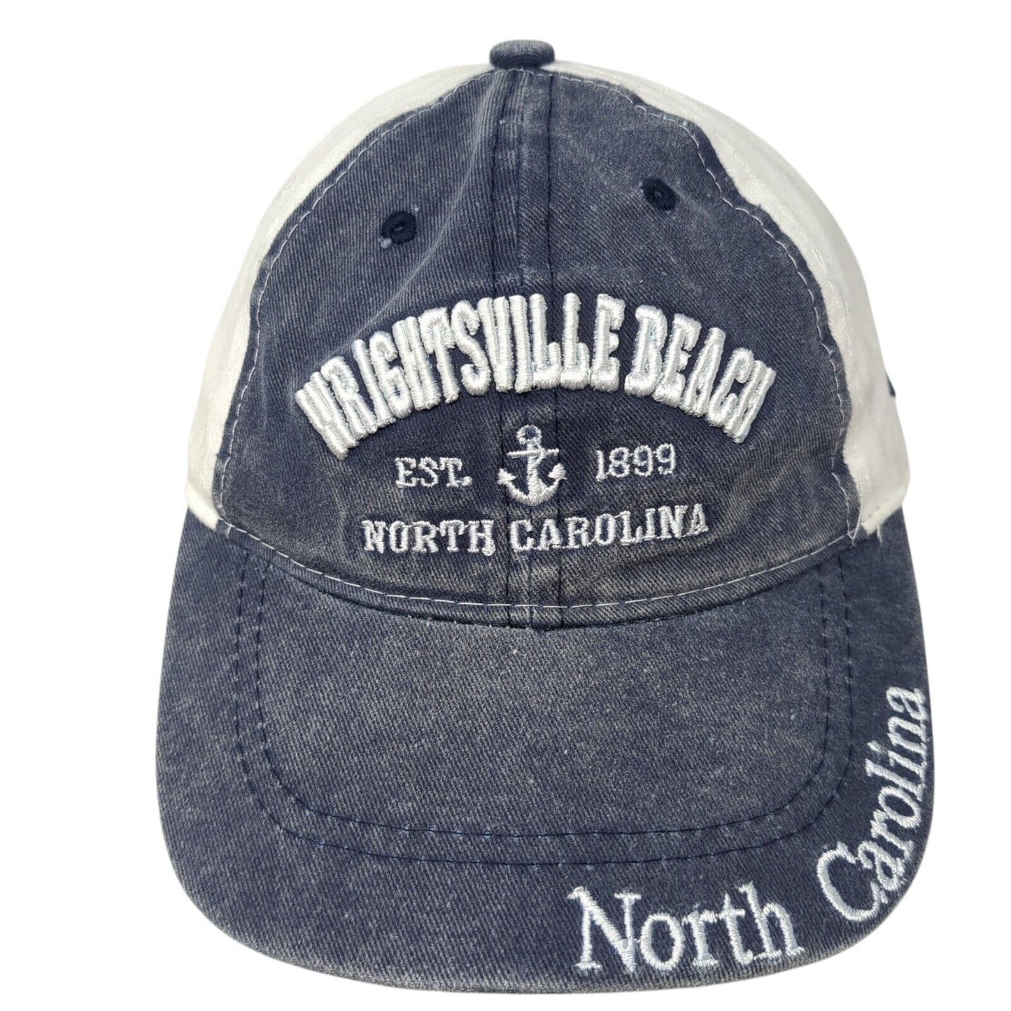 Wrightsville Beach Strapback Hat Multi One Size Adjustable Colorblock