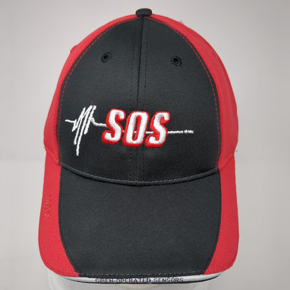 SOS Strapback Hat Multi One Size Adjustable Colorblock Triple Crown