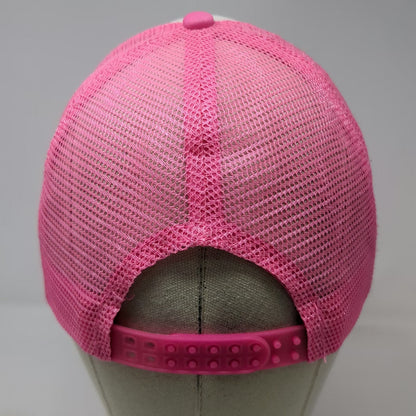 Cobra Trucker Hat Pink White OS Boneyard Beer Bend Oregon Brewery Mesh Snapback