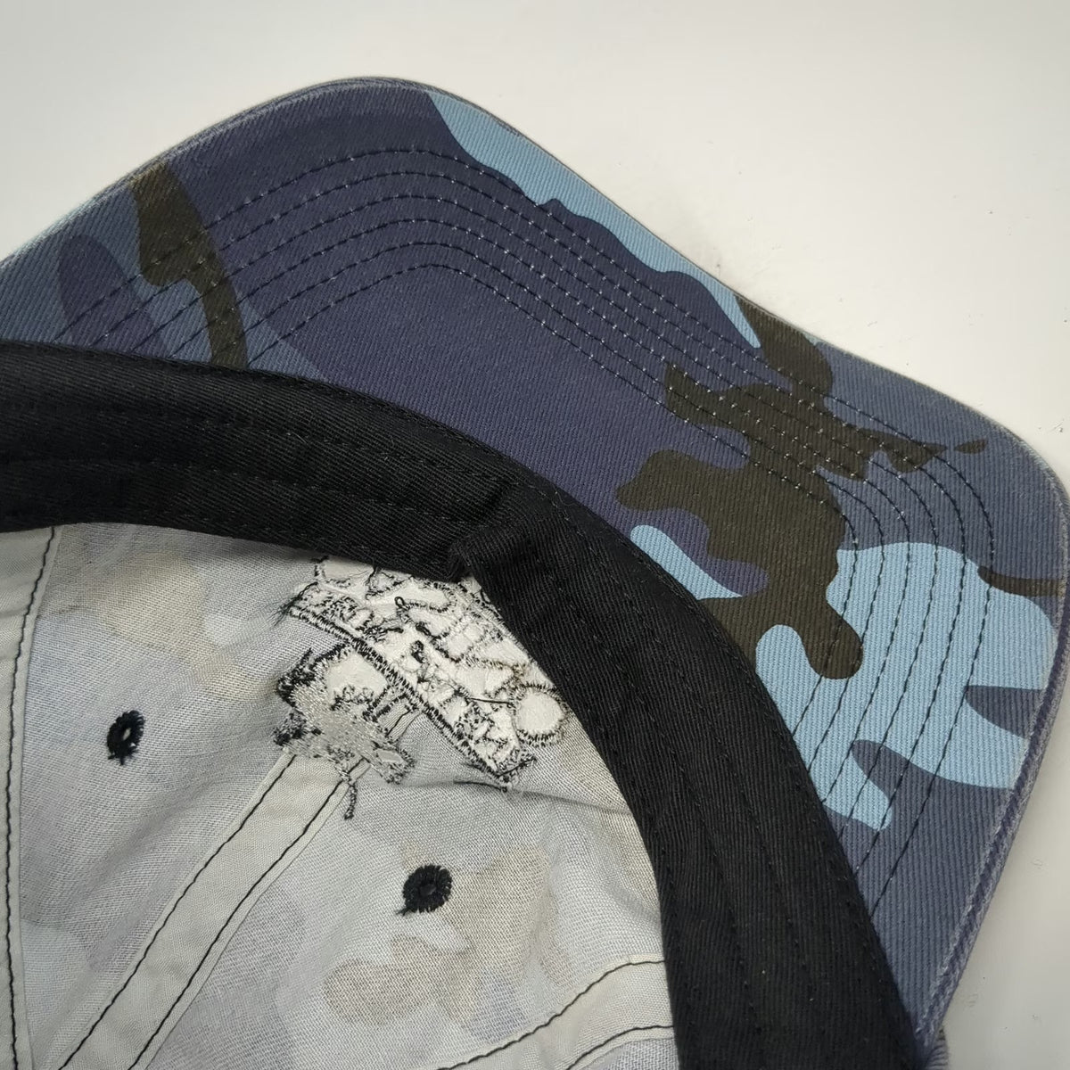 Port Authority Baseball Cap Blue Camo One Size Coeur D'Alene Casino Resort Hat