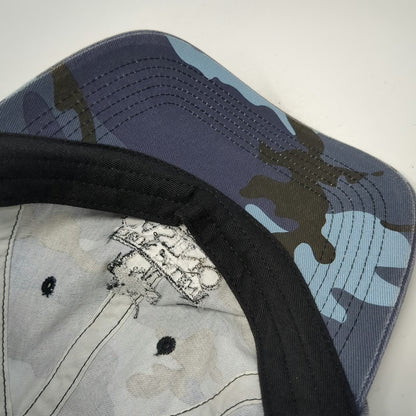 Port Authority Baseball Cap Blue Camo One Size Coeur D'Alene Casino Resort Hat