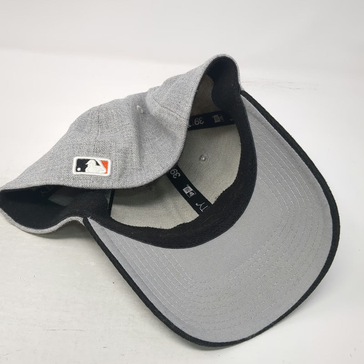 San Francisco Giants MLB New Era Gray Black Orange L Baseball Cap Hat 39THIRTY