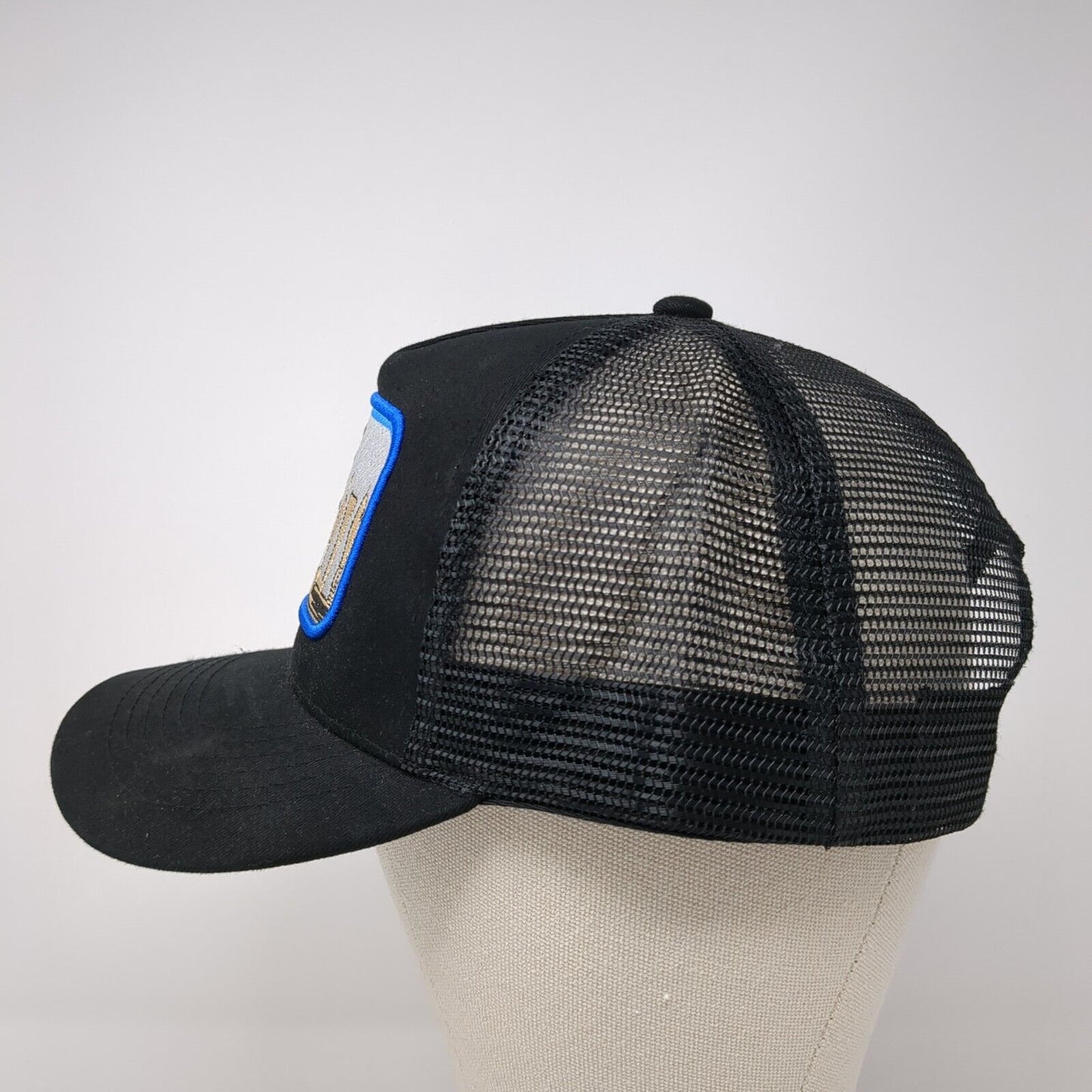 Boise Idaho Patch Snapback Mesh Back Trucker Hat Black One Size Solid