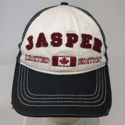 Canadian Original Baseball Cap Black One Size Jasper Canada Flag Chenille Hat