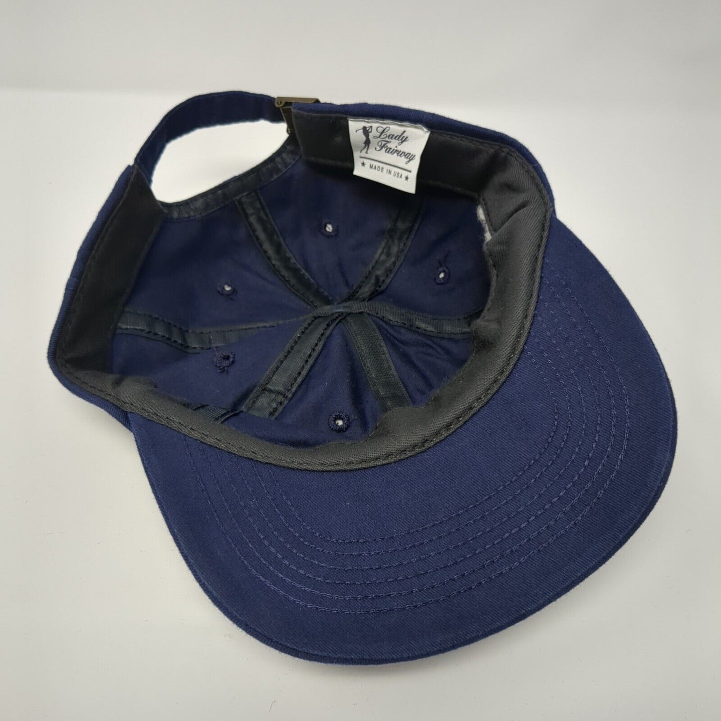 Lady Fairway Golf Slideback Hat Blue One Size Adjustable Embroidered