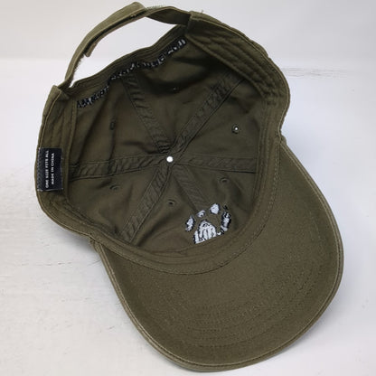 Black Dog Magazine Baseball Cap Green One Size Paw Print American Flag Hat