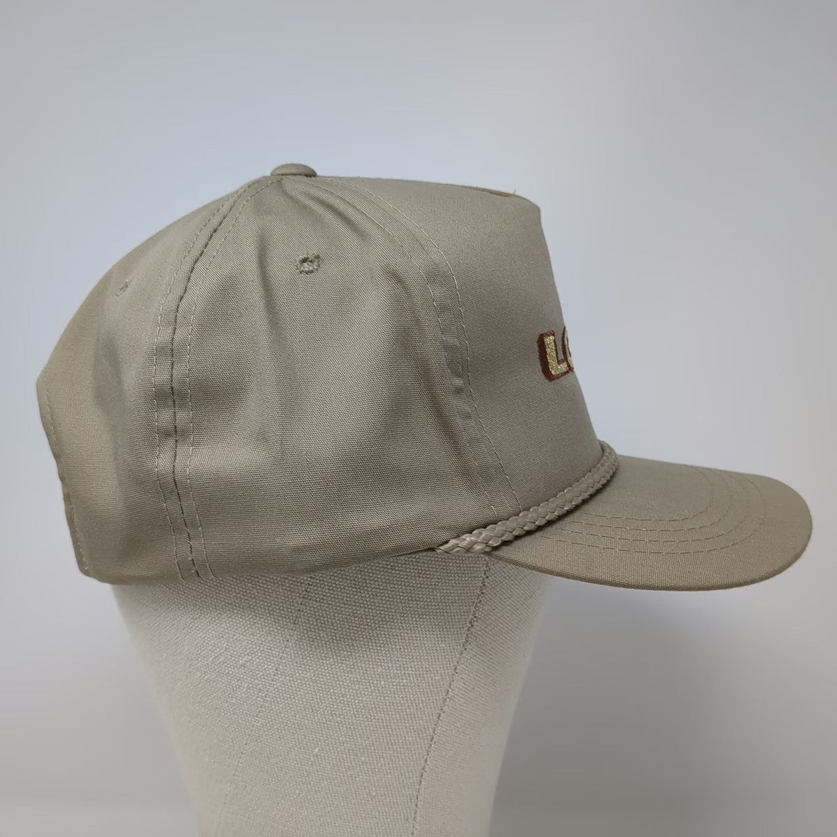 Yupoong Trucker Brown One Size Rope Snapback Embroidered Lowe Boats Fishing Hat