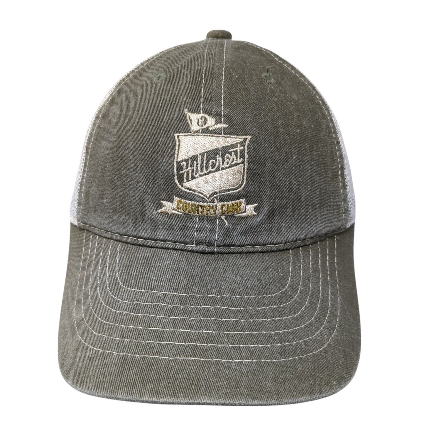 Hillcrest Country Club Snapback Trucker Hat Brown One Size Mesh Back