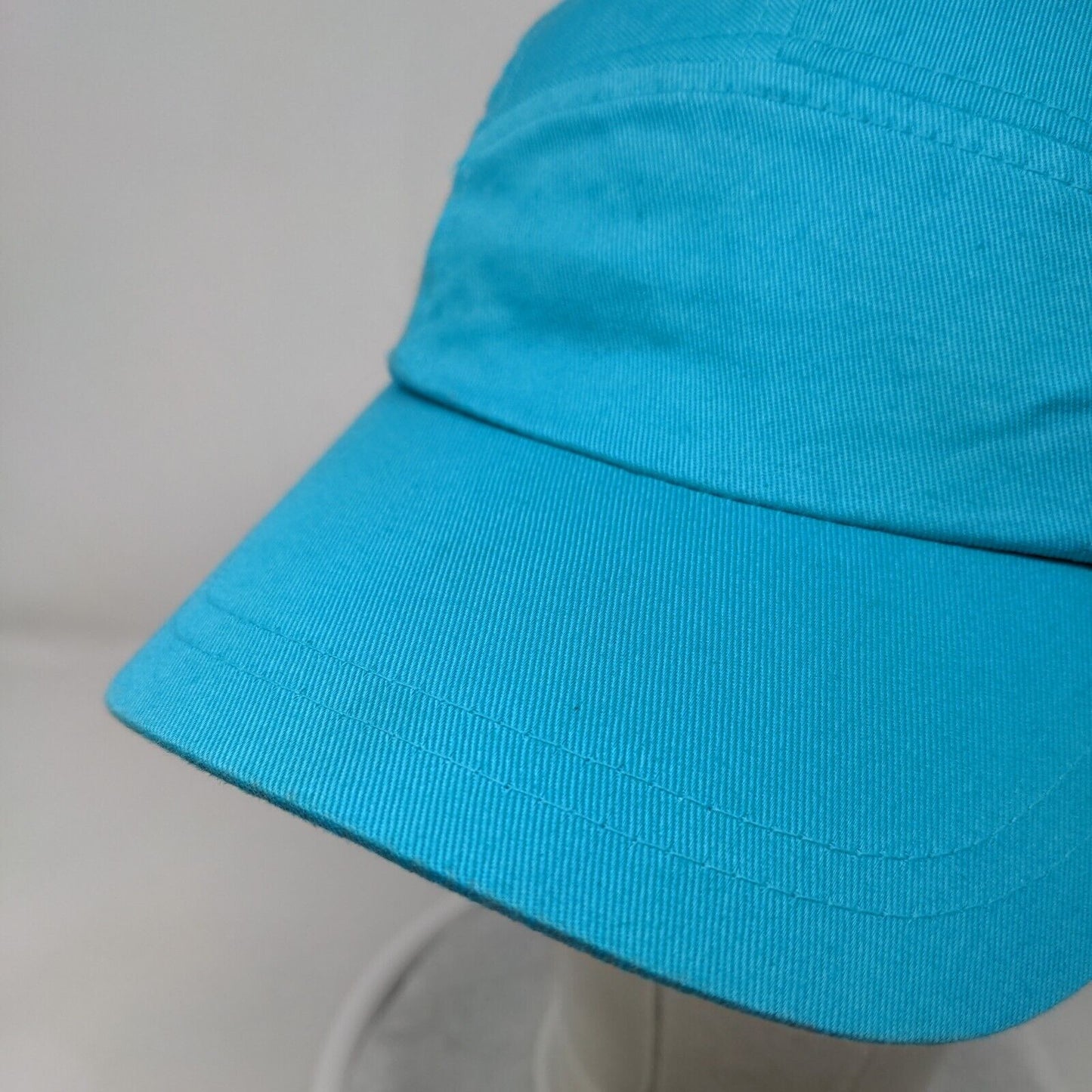 Faded Glory Strapback 5 Panel Cap Blue One Size Adjustable Vented Holes Blank