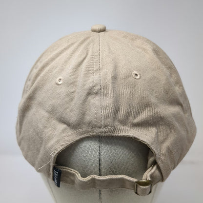 Empyre Baseball Cap Beige One Size Rose Flower Embroidery Slideback Cotton Hat