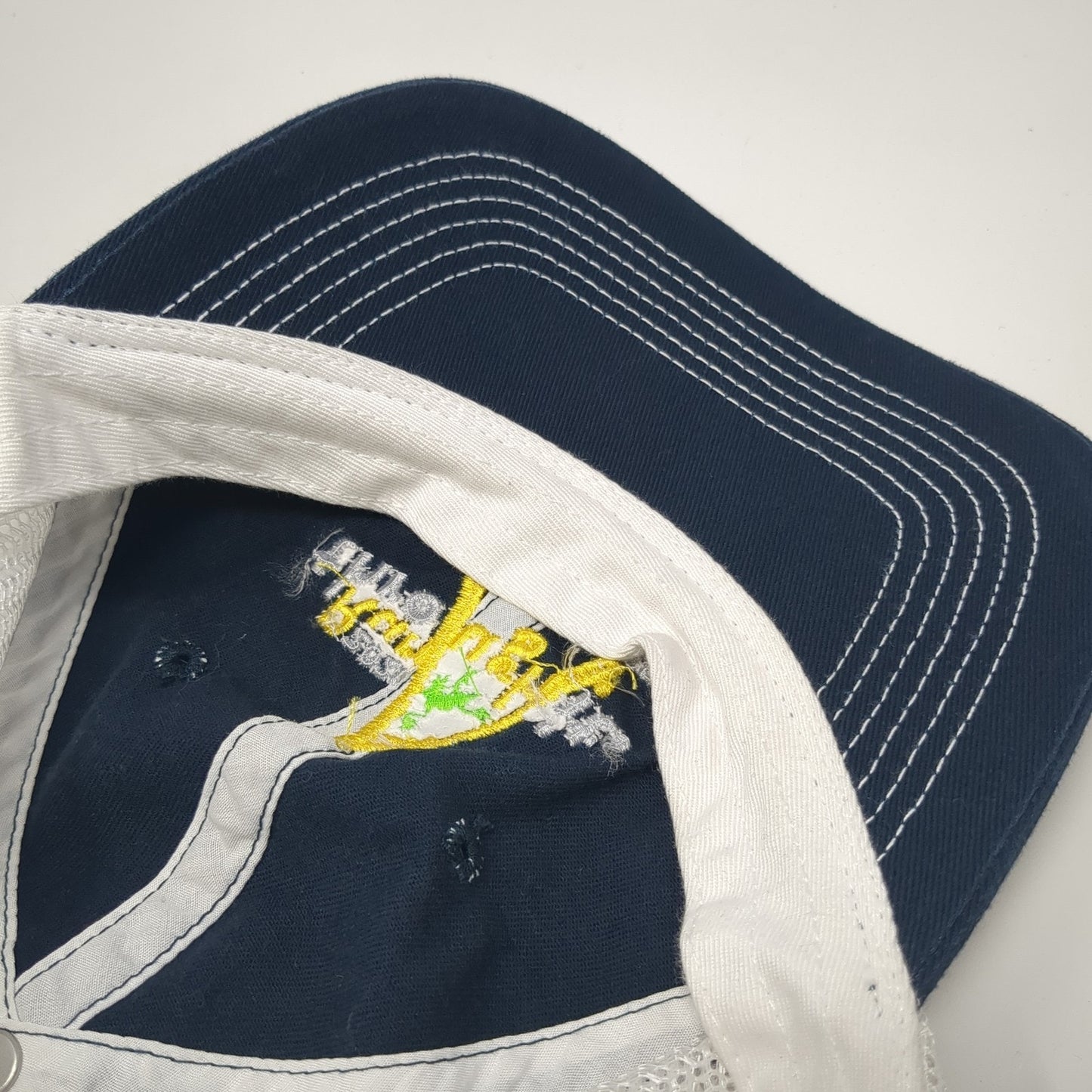 2021 Run Through It Strapback Trucker Hat Blue One Size Race To Robie Creek