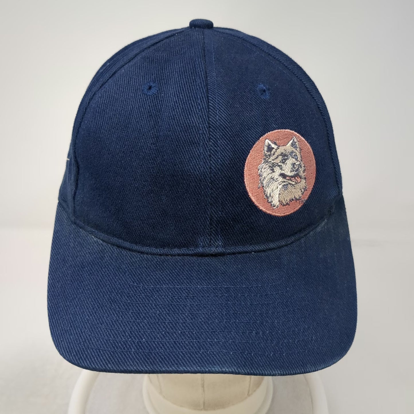 Nike Snapback Blue Embroidered Team Sports Hat Swoosh Vintage UConn Huskies