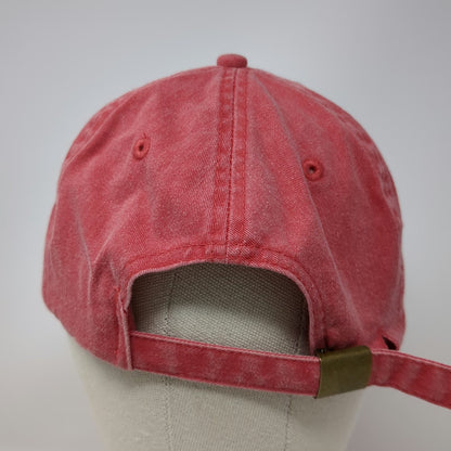 OTTO CAP Baseball Cap Red One Size Cancun Embroidered Slideback Cotton Hat