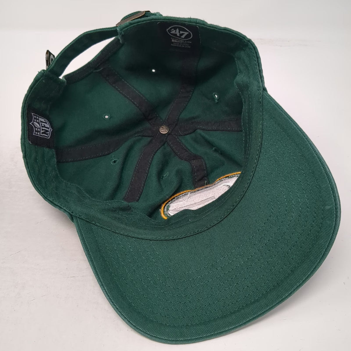 Green Bay Packers NFL 47 Brand Cap Green One Size Slideback Cotton Embroidered