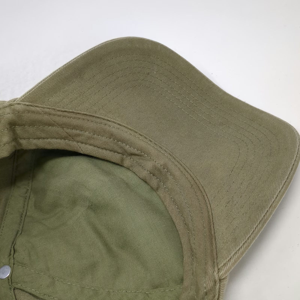 H&M Baseball Cap Green One Size Slideback Adjustable Cotton Solid Blank Hat