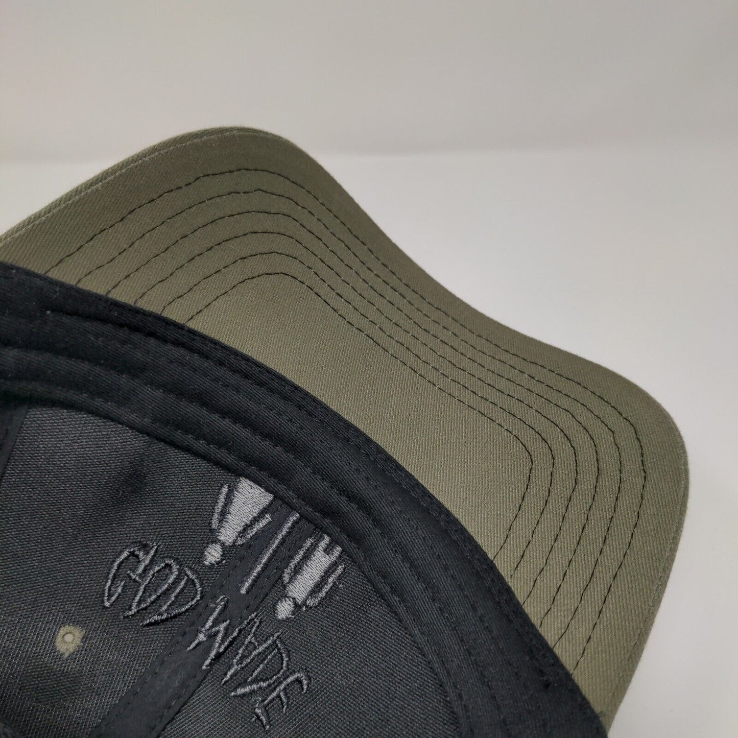 God Made Man And Woman Snapback Mesh Back Trucker Hat Green OSFM Otto