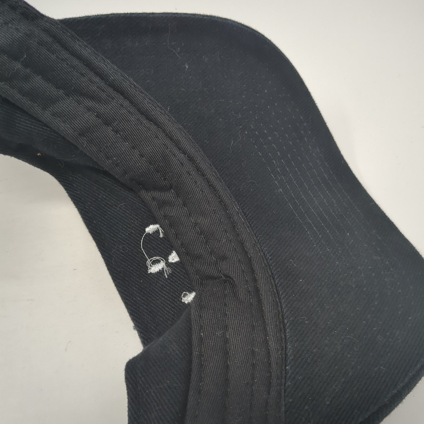 Headmost Sun Visor Hat Black One Size Adjustable Strap Lightweight Embroidered