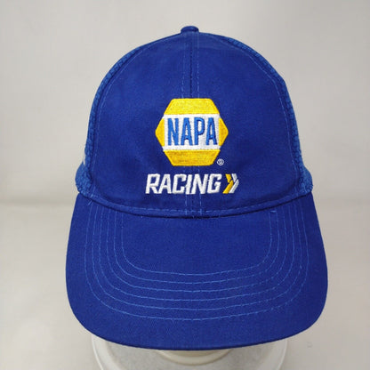 NAPA Racing Strapback Hat Blue OSFA Embroidered Logo NASCAR NHRA Outlaws