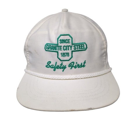 Granite City Steel 1878 Slideback Rope Hat White One Size Adjustable