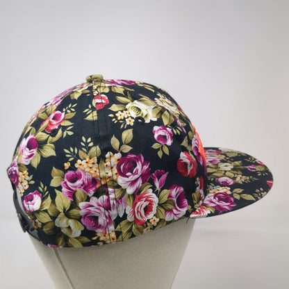 Puerto Vallarta Mexico Snapback Hat Black One Size Floral Print 3D Embroidery
