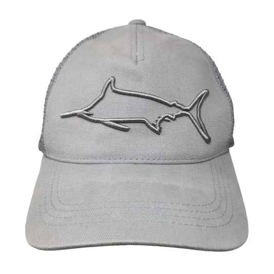 Marlin Snapback Mesh Back Trucker Hat Gray One Size Costa Del Mar 5 Panel