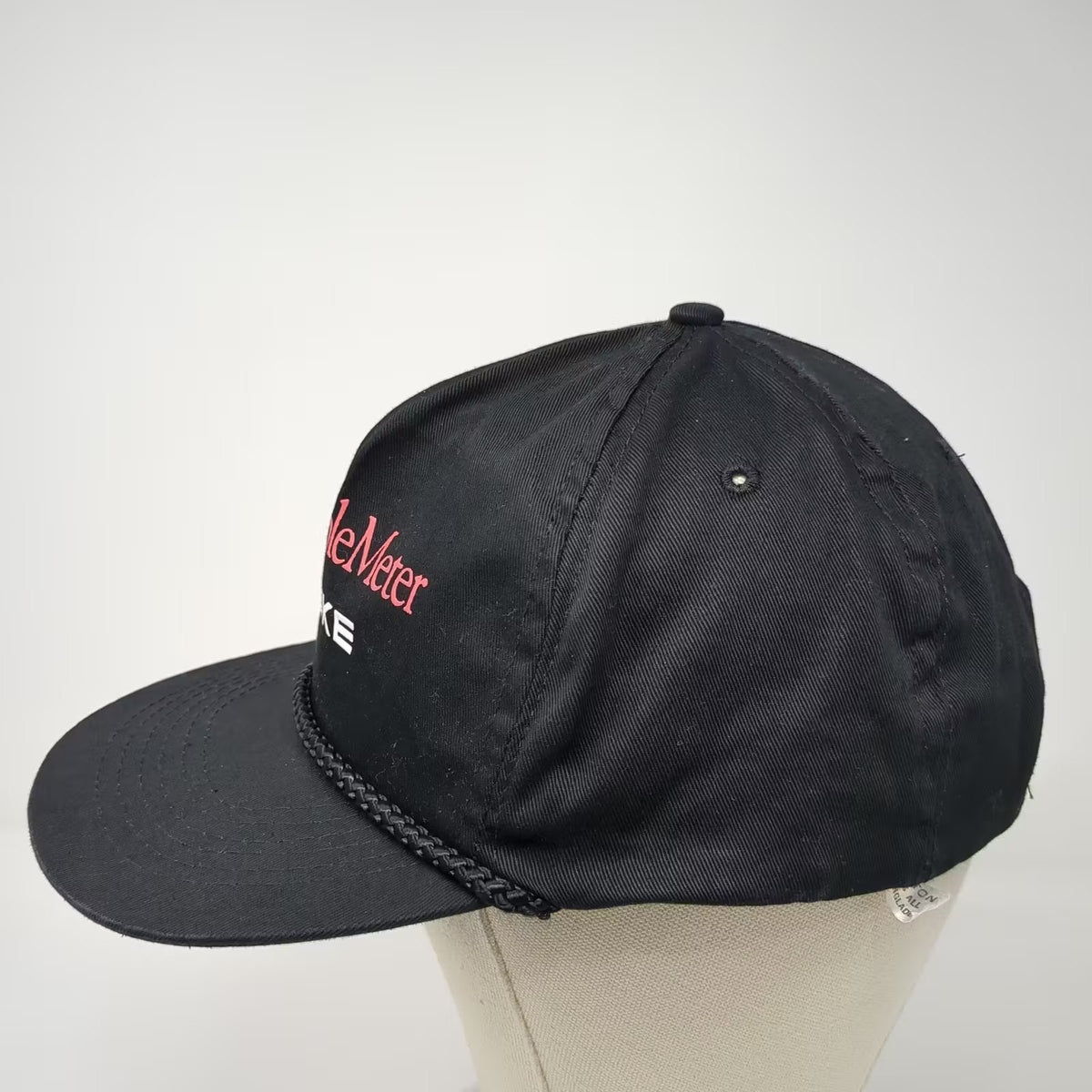 Fluke 620 LAN CableMeter 5 Panel Hat Black Snapback One Size Rope Embroidered
