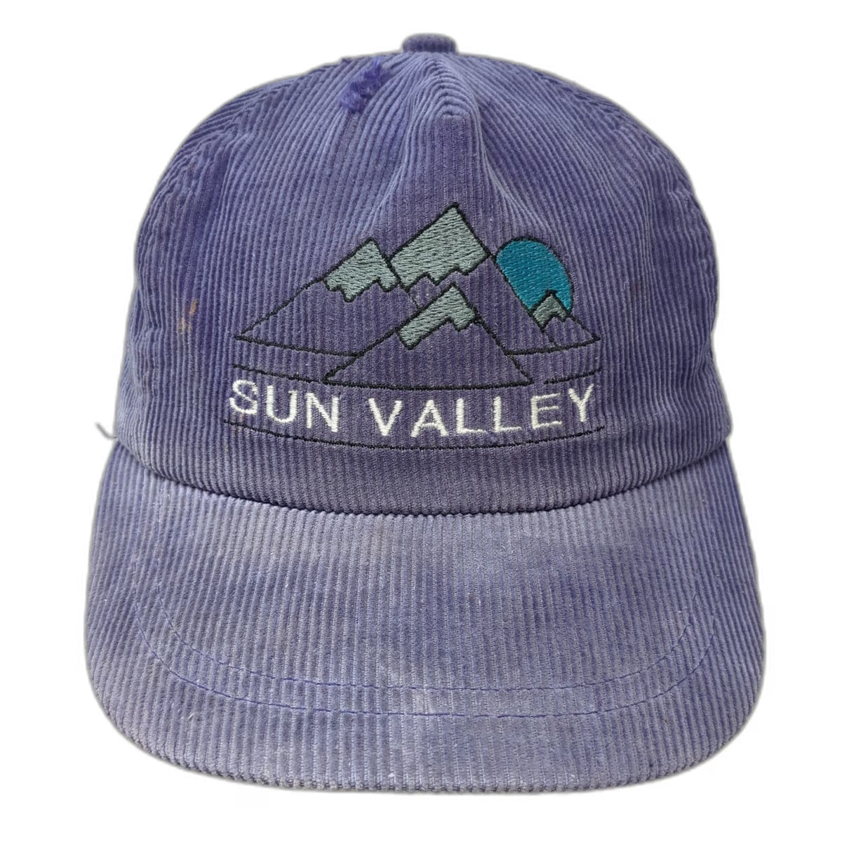 SCI Ski Country Imports Trucker Purple One Size Corduroy Sun Valley Hat Snapback
