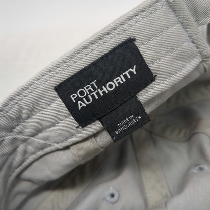 Port Authority Baseball Cap Gray One Size Amys Kitchen Logo Cotton Slideback Hat