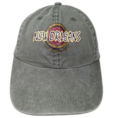 Headgear New Orleans Bourbon Street Baseball Cap Green One Size Slideback Hat