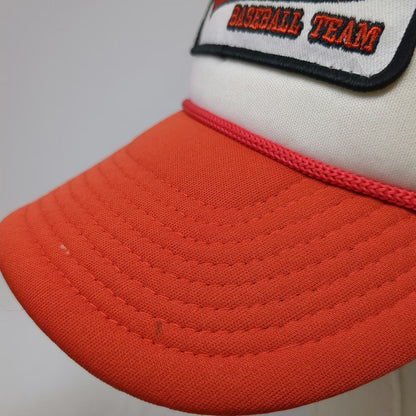 Orange Trucker Hat One Size Balls Deep Baseball Team Mesh Back Rope Snapback