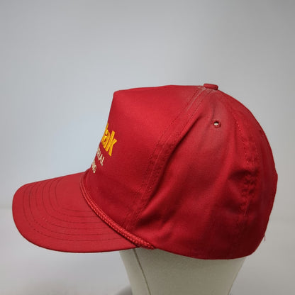 Paramount Apparel 5 Panel Red Hat One Size Kodak Industrial Imaging Rope Strap