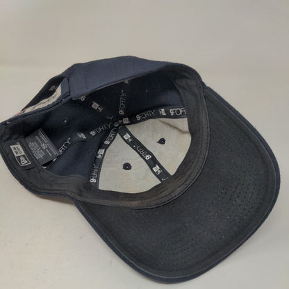 New Era Men's Strapback Hat Blue 9Forty New York Yankees Embroidered Logo