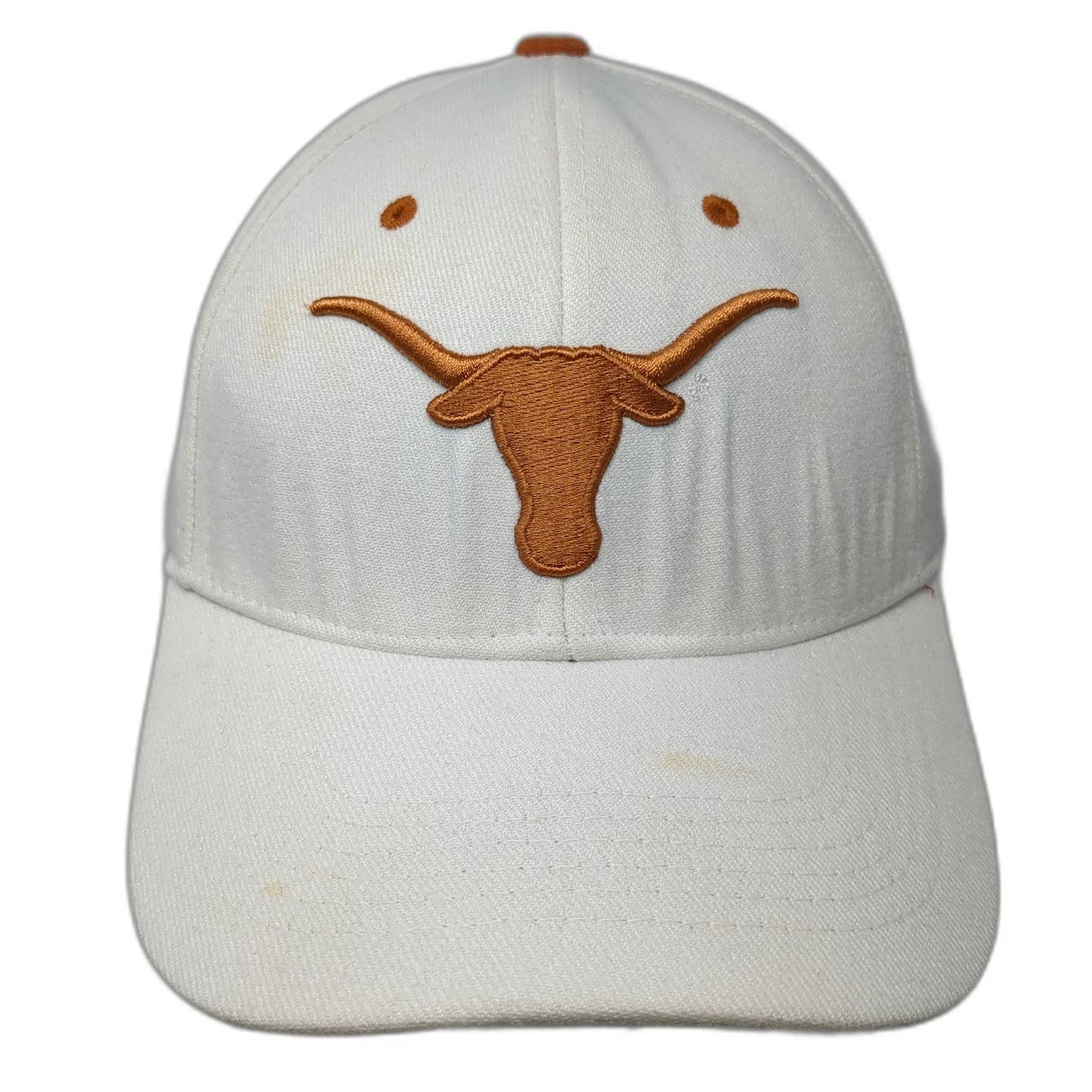 Texas Longhorns NCAA Top of the World Baseball Cap White Orange One Size Stretch