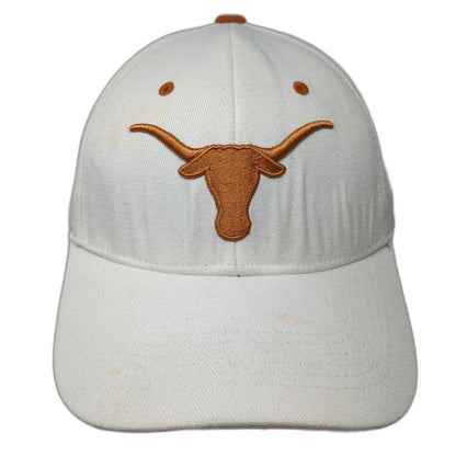 Texas Longhorns NCAA Top of the World Baseball Cap White Orange One Size Stretch