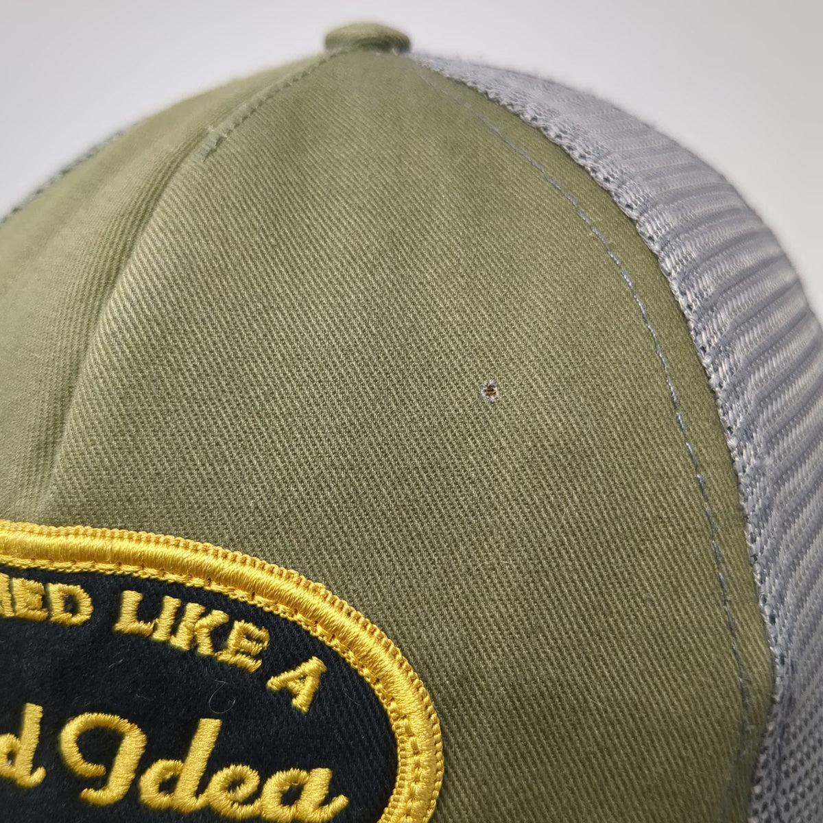 Kemo Sabe Trucker Hat Green One Size Snapback Made in USA Good Idea Patch